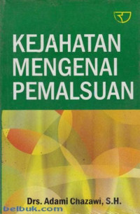 Image of Kejahatan mengenai pemalsuan
