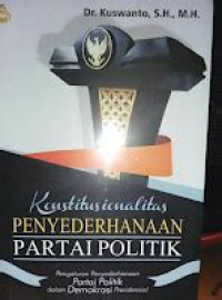Image of Konstitusinoalitas PENYEDERHANAAN PARTAI POLITIK