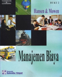 Image of Manajemen Biaya: Akuntansi dan pengendalian