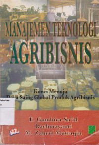Image of Manajemen Teknologi Agribisnis