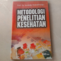 Image of Metodologi Penelitian Kesehatan